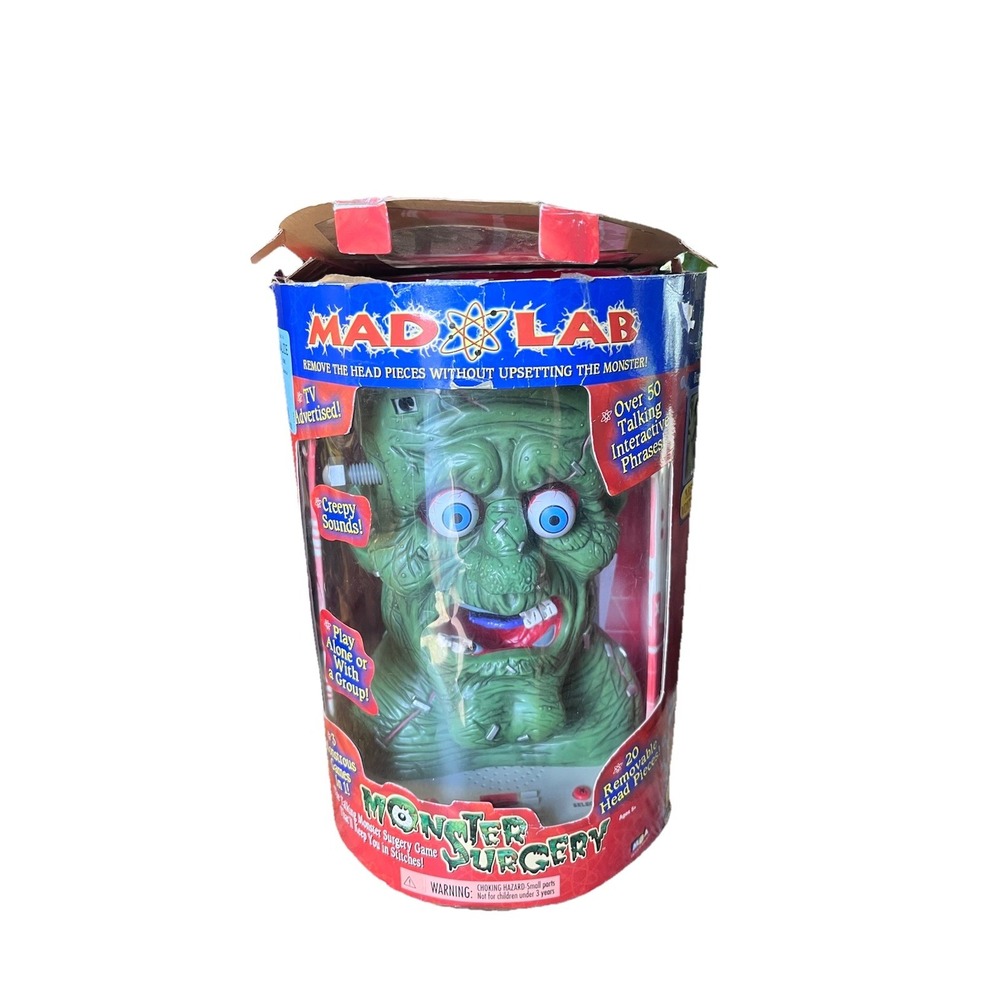 Mad Lab Monster Surgery Talking Interactive Frankenstein Game 50+ Phrases Boxed